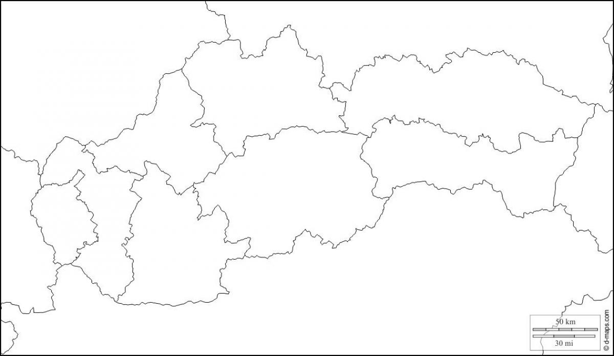 mapa Eslovakia hutsik 