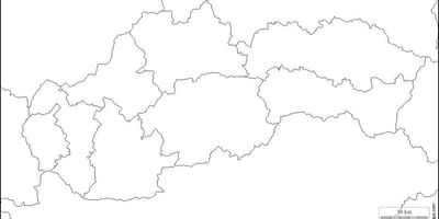 Mapa Eslovakia hutsik 