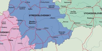 Mapa politiko Eslovakia