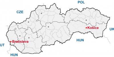 Mapa kosice Eslovakia